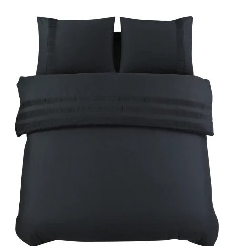 200x220 BALI czarny  kpl pościeli bawełna