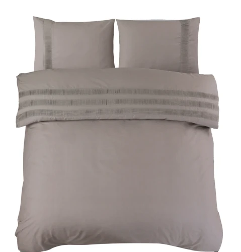 200x220 BALI brąz  kpl pościeli bawełna