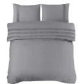200x220 BALI szary  kpl pościeli bawełna