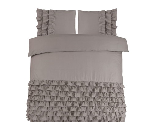 200x220 CYPRUS brąz  kpl pościeli bawełna