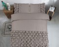 200x220 CYPRUS brąz  kpl pościeli bawełna