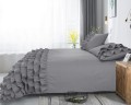 200x220 CYPRUS szary  kpl pościeli bawełna