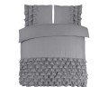 200x220 CYPRUS szary  kpl pościeli bawełna