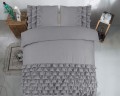 200x220 CYPRUS szary  kpl pościeli bawełna