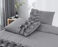 200x220 CYPRUS szary  kpl pościeli bawełna