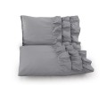 200x220 CYPRUS szary  kpl pościeli bawełna