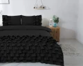 240x220 CYPRUS czarny  kpl pościeli bawełna
