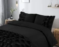 200x220 CYPRUS czarny  kpl pościeli bawełna