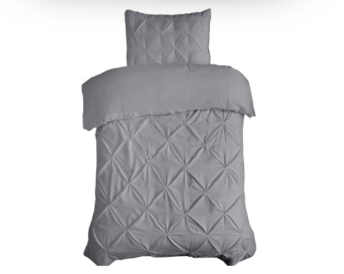 140x220 SALVADOR szary  kpl pościeli bawełna