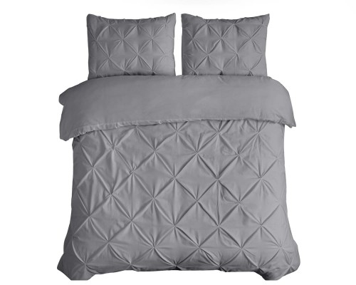 240x220 SALVADOR szary  kpl pościeli bawełna