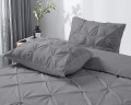 240x220 SALVADOR szary  kpl pościeli bawełna