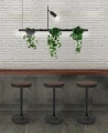 PLANT LINE czarna lampa wisząca 