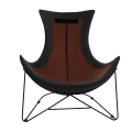 OTILIA STAND VELVET czarny fotel 