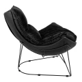 OTILIA STAND VELVET czarny fotel 