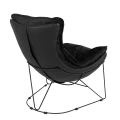 OTILIA STAND VELVET czarny fotel 