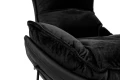 OTILIA STAND VELVET czarny fotel 