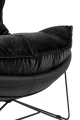 OTILIA STAND VELVET czarny fotel 