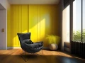OTILIA STAND VELVET czarny fotel 