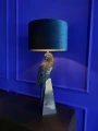 PARROT 84 cm niebieska lampa stołowa 