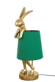 RABBIT 68 cm  złoto-zielona lampa stołowa 