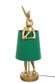 RABBIT 68 cm  złoto-zielona lampa stołowa 