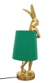 RABBIT 68 cm  złoto-zielona lampa stołowa 
