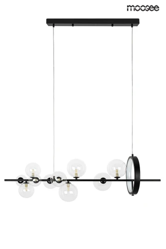 ALURE LINE 120 czarna lampa wisząca 