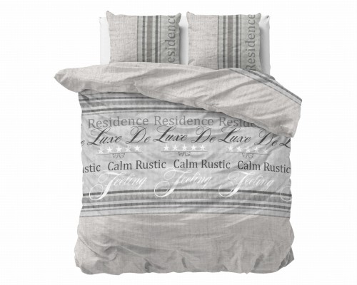 140x220 RESIDENCE szary  kpl pościeli mix