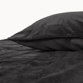 200x220 AKSAMITNE LAMÓWKI k. czarny  kpl pościeli