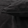 200x220 AKSAMITNE LAMÓWKI k. czarny  kpl pościeli