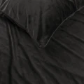 200x220 AKSAMITNE LAMÓWKI k. czarny  kpl pościeli