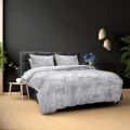 200x220 CRYSTAL aksamit k. szary  kpl pościeli