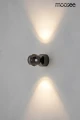 EOS czarny chrom lampa ścienna 