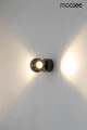 EOS czarny chrom lampa ścienna 