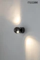 EOS czarny chrom lampa ścienna 