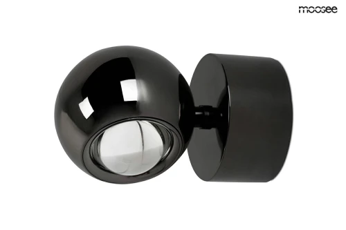 EOS czarny chrom lampa ścienna 