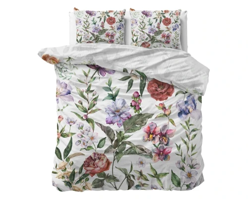 240x220 OPHELIA fiolet  kpl pościeli bawełna satynowa