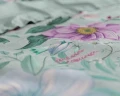 140x220 FLORE niebieski  kpl pościeli bawełna