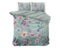 240x220 FLORE niebieski  kpl pościeli bawełna