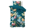 240x220 CHANDA niebieski  kpl pościeli bawełna