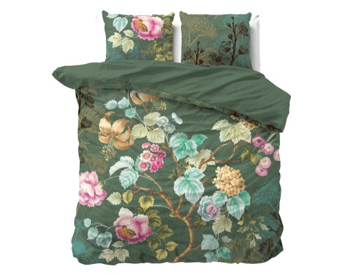 240x220 CHANDA zielony  kpl pościeli bawełna