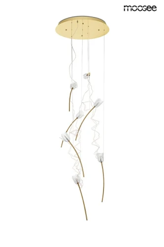 TULIPPE 7 DISC złota lampa wisząca 