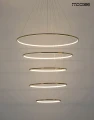 RING SLIM L złota lampa wisząca 