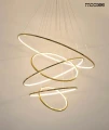 RING SLIM L złota lampa wisząca 