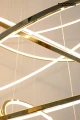 RING SLIM L złota lampa wisząca 