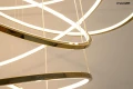 RING SLIM L złota lampa wisząca 
