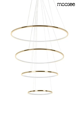 RING SLIM M złota lampa wisząca 