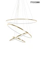 RING SLIM M złota lampa wisząca 