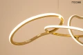 JAZZ 3 złota lampa wisząca 