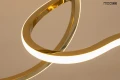 JAZZ 3 złota lampa wisząca 